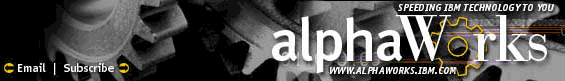 alphaWorks Banner